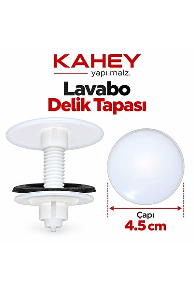 KAHEY Lavabo Delik Tapası Pvc
