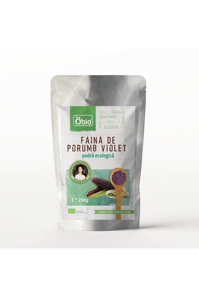 OBİO Faina de porumb violet, bio, 250g,