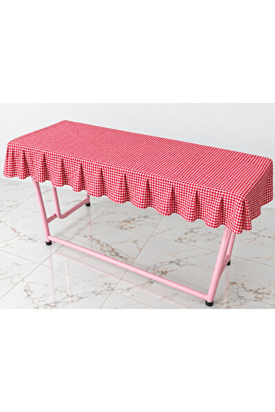 wren textile Okul sıra örtüsü kırmızı kareli 12 adet (ögretmen masa hediyeli)