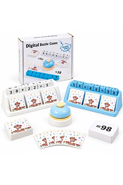 Toy Joc educativ de matematică Digital Battle Game, operații numerice, cărți ...