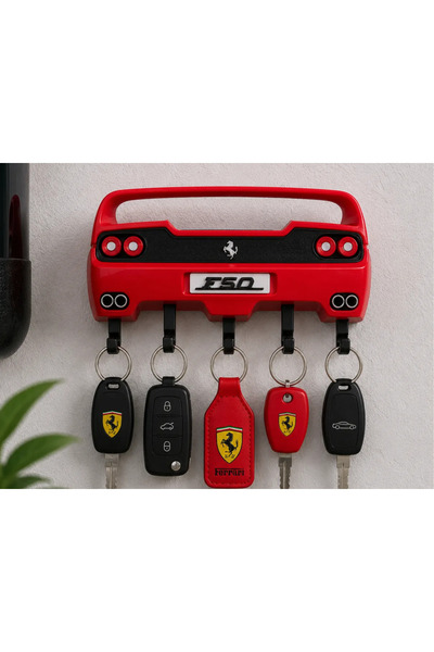Genel Markalar Ferrari F50 Tasarımlı Duvar Anahtarlığı
