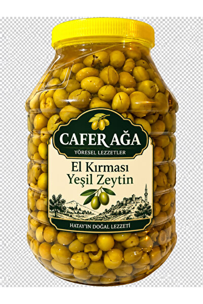 ca caferağa doğal salamura ürünleri Hatay El Kırması Yeşil Zeytin Yeni Mahsül...