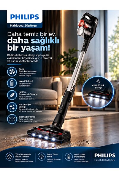 Philips ELVT Yeni Güçlü Seri LED Işıklı Başlıklı SpeedPro Max Pro Kablosuz Di...