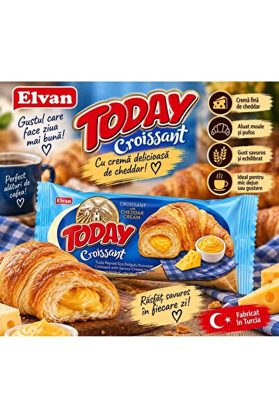 Elvan Σημερινό Κρουασάν με Κρέμα Τσένταρ – Αφράτο κρουασάν με γευστική γέμιση...