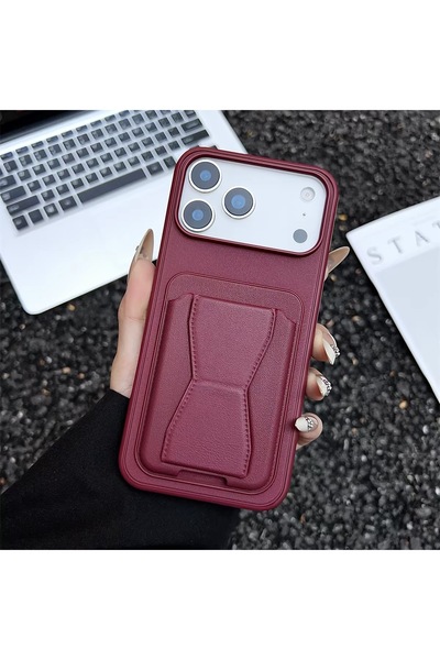 EDELFU iPhone 18 PRO / 17 PRO uyumlu - Standlı, Cüzdanlı ve Dayanıklı Koruyuc...