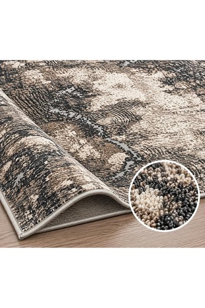 OEM Covor modern Taksim Charcoal Taupe Cream 150 x 230 cm