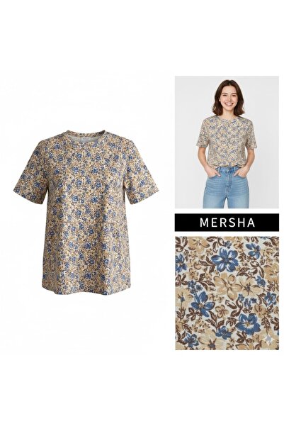 Mersha Collection Mersha Cotton T-Shirt with Nursing Feature - Maternity Moth...