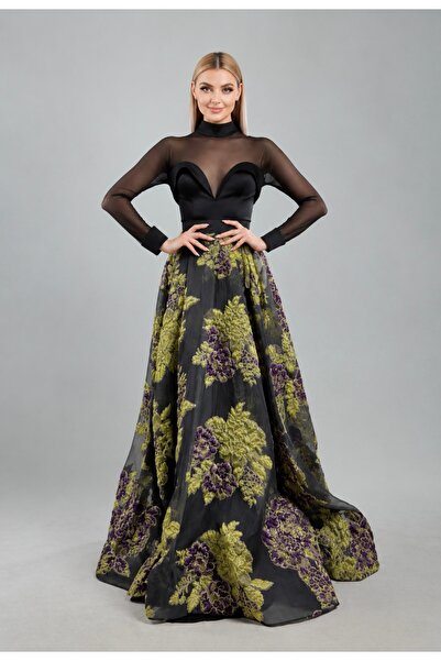 Elit couture فستان مشجر
