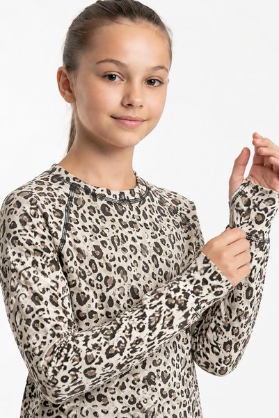 Colorinas Mori Kız Çocuk Parmak Geçmeli Jakarlı Sweatshirt