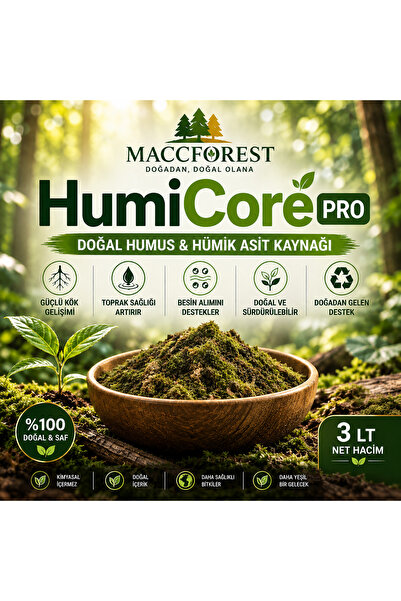 HumiCore PRO 3 LT Doğal Hümik Madde Kaynağı Toprak Düzenleyici Organik Toprak Güçlendirici