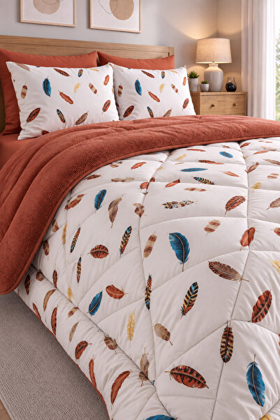 St Shopyteks Çift Kişilik Welsoft Puffi Yorgan 195x215 | 2 Adet Yastık Kılıfl...