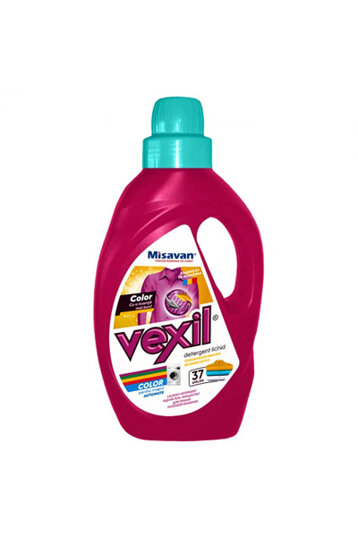 Misavan Detergent lichid de rufe pentru haine colorate Vexil Color, 1.5L, 37 ...