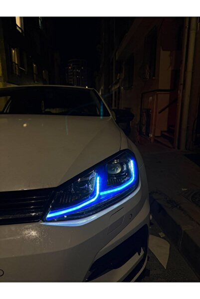 ARKT STİCKER Wolkswagen Golf 7,5 Gündüz Led Sticker Set Mavi