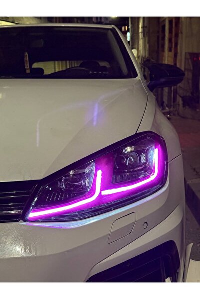 ARKT STİCKER Wolkswagen Golf 7,5 Gündüz Led Sticker Set Mor