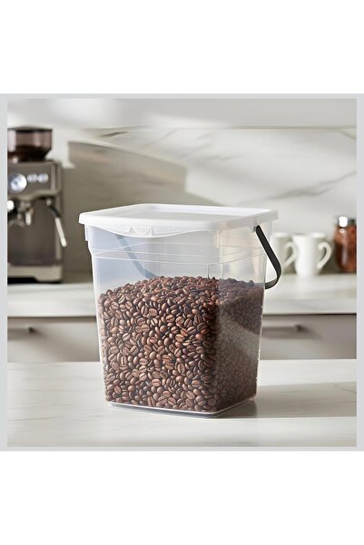 Hane216 4-Liter Multi-Purpose Transparent Storage Box – with Locking Lid, Han...