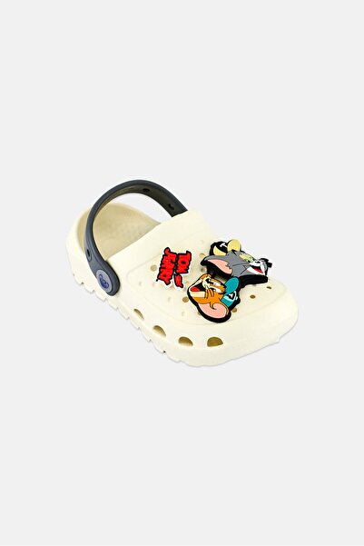Tom and Jerry Toddlers Boy Slingback Clogs, Beige
