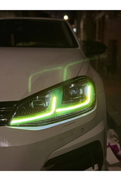 ARKT STİCKER Wolkswagen Golf 7,5 Gündüz Led Sticker Set Açık Sarı