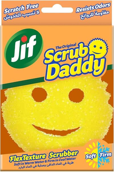 JIFAR Jif Scrub Daddy Non-Scratch Cleaning Sponge | Odor-Resistant Kitchen Sc...