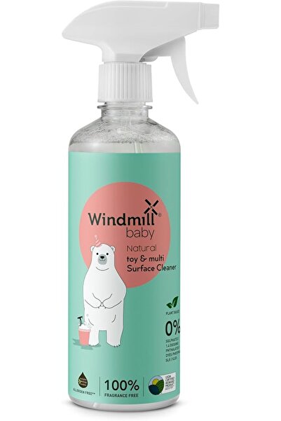 Windmill Books بخاخ منظف متعدد الأسطح طبيعي من ويندميل بيبي، معتمد من وزارة ا...
