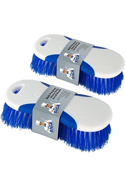 MR.SIGA Multi Purpose Heavy Duty Scrub Brush - Pack of 2