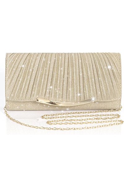 KASTWAVE Clutch Bags for Women, Elegant Crossbody Bag with Chain, Envelope Mi...