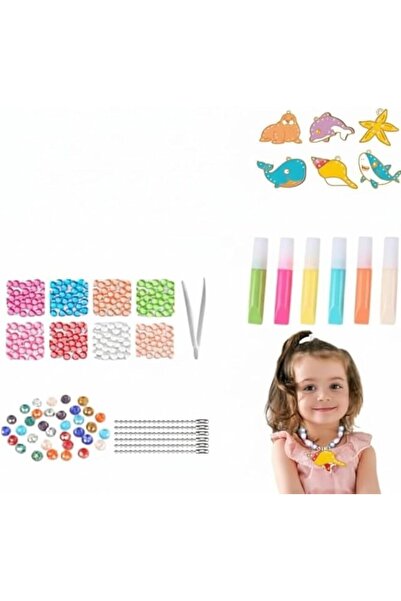 TERRIFI Diamond Painting Keychain Kit for Kids, Cartoon Crystal Gem Art Craft...