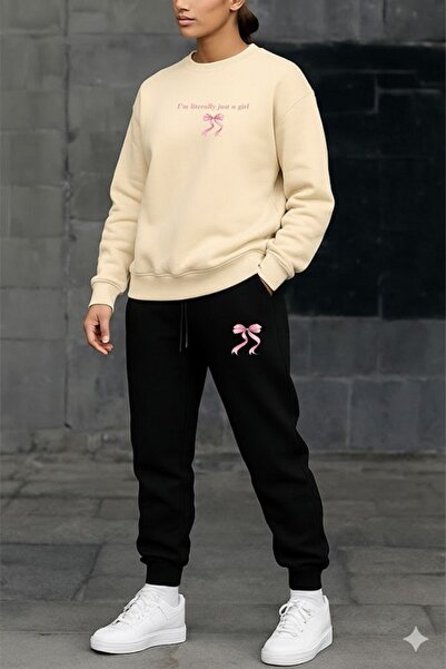 orwen life est. 2022 Women's Oversize Crew Neck Sweatshirt Tracksuit Set Casu...