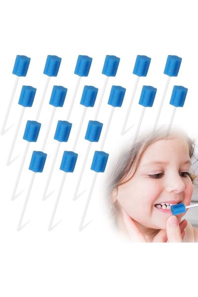 SYOSI Dental Swabs Mouth Sponge Oral Care Tooth Cleaning Sponge Mouth Swab Po...