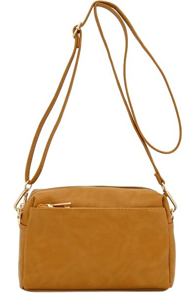GENERAL FashionPuzzle Triple Zip Small Crossbody Bag