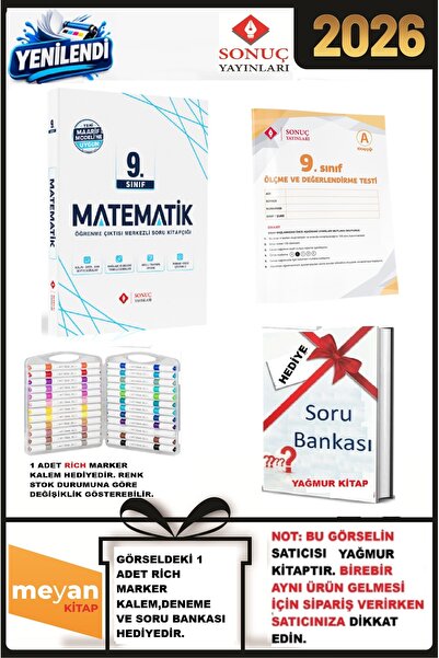 Sonuç Yayınları 9.Sınıf Matematik Modüler Set (Maarif Model)...HEDİYELİ