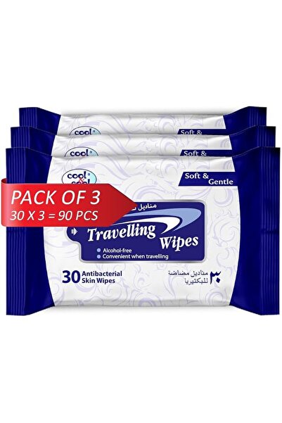COOL & COOL V468A Travelling Fresh Wipes - Pack of 3 Pieces (3 x 30 Wipes)