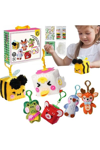 GENERAL Andanna My First Sewing Kit for Beginner Kids Arts & Crafts, 6 Easy D...
