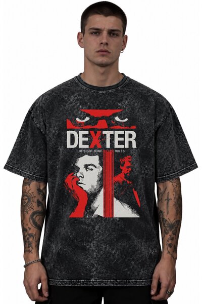 SEVBANO Μπλουζάκι Dexter Morgan με στάμπα της σειράς, Unisex, Oversize, Vinta...