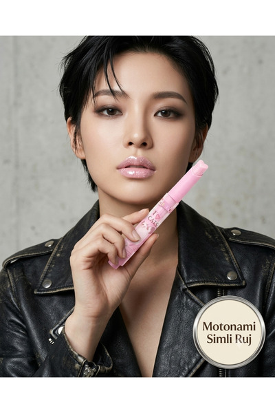 Kozmetik Motomami Series Glitter Lipstick - Heart-Shaped Sparkling Moisturizi...