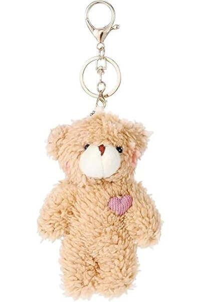 GENERAL Cute Plush Keychain, Kawaii Bag Charm for Handbags, 8'' Stuffed Brown...