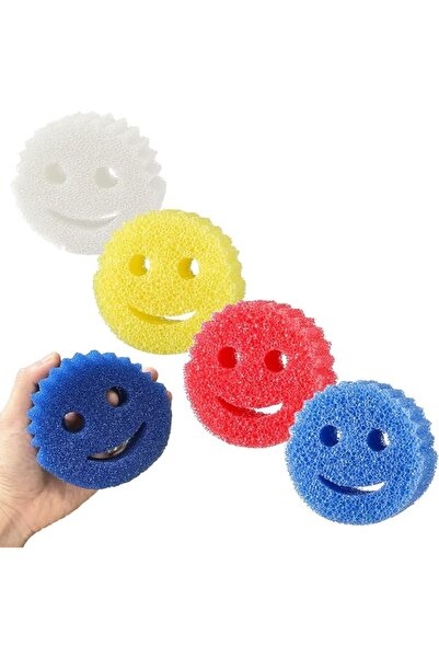 Generic Mizznee 4 PCS Sponge set Scrub, Double Sided Scrubbing Sponge Set, Co...