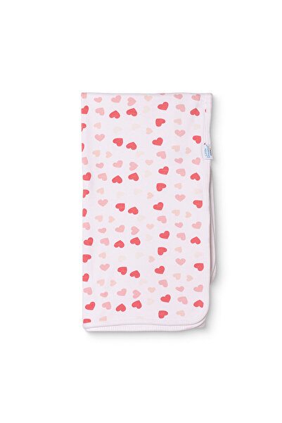 Little Dreams ebebek Little Dreams Kız Bebek Battaniye Kalp Baskılı
