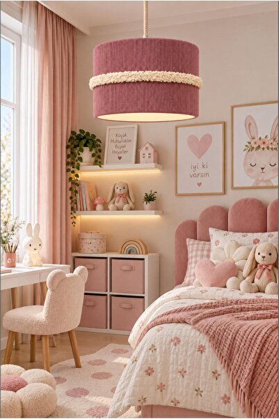 Elizim Home Lighting Bohem Modern Makrome Avize 25 cm – El Yapımı Yatak Odası...