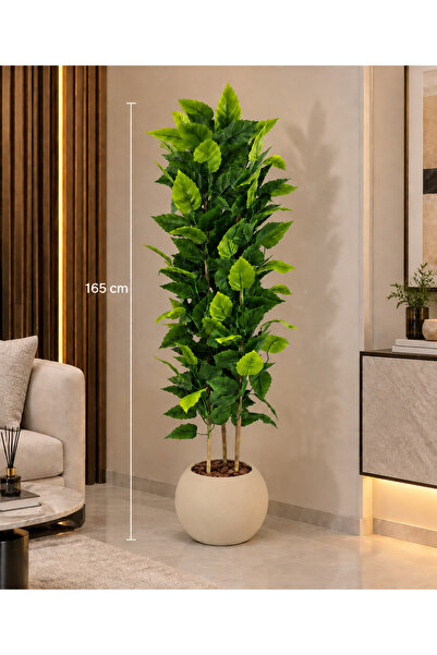 CENTRHOME 165 cm Three-Branch Almond Tree with a Solid Core