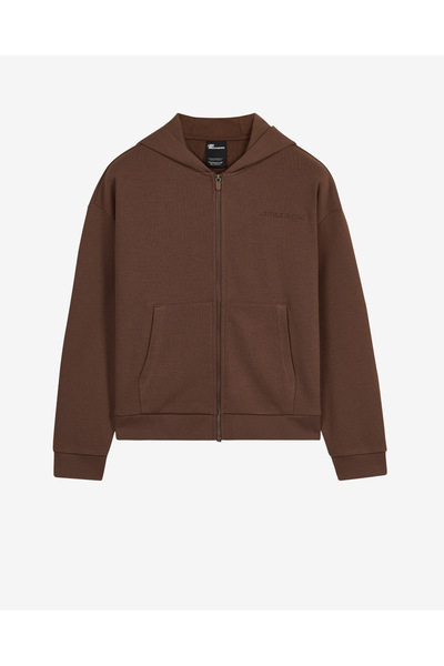SKECHERS W Essential Full Zip Sweatshirt Kadın Kahverengi Sweatshirt S2610016...