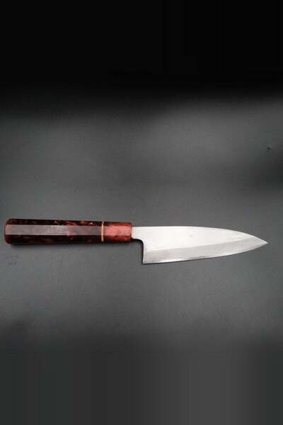 Japon Şef Bıçağı - SK Çelik Funayuki 165mm - Bordo Epoksi Saplı - Bordo Epoksi
