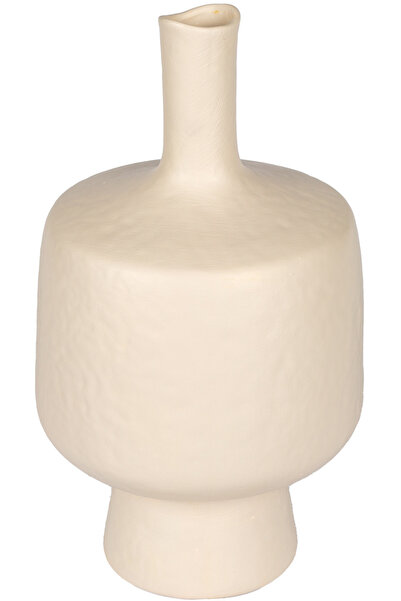 Herdekora Vază decorativă din ceramică Alacahöyük Crem 18x33 Cm.