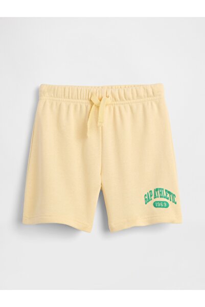 GAP Erkek Bebek Sarı Relaxed Pull-On Fransız Havlu Kumaş Şort