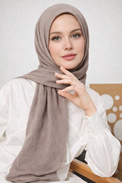 Dimoi Kids Women's Plain Shawl Soft Textured Daily Hijab Shawl Four Seasons