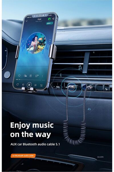 Tivoa Bluetooth Car Receiver Aux, Gri