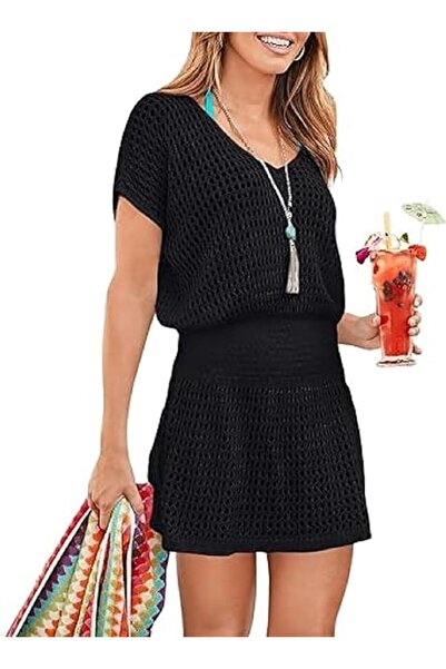 Generic Swimwear Cover Up for Women Loose Beach Tunic Dress