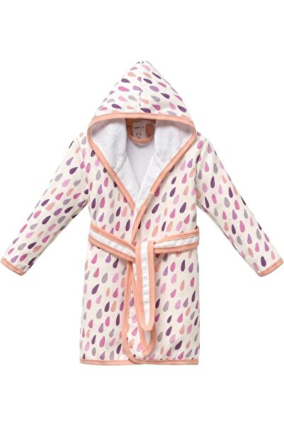GENERAL Unisex Kids Bacodeseta Rainbow Drops Unisex Hooded Bathrobe for Toddl...