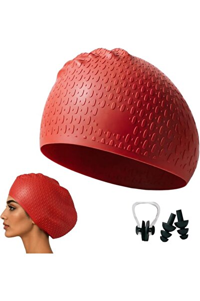 Generic Swim Cap Extra Large, Silicone Swimming Hat for Long Hair, Adult Wome...