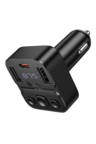 Hoco Modulator FM Bluetooth E87, 2 x USB-A - 1 x USB-C
