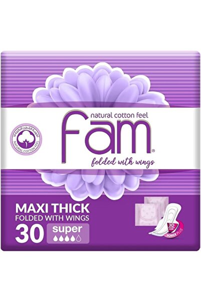 Fam Protect Fam Sanitary Pads Maxi Folded With Wings Super 30 Pads